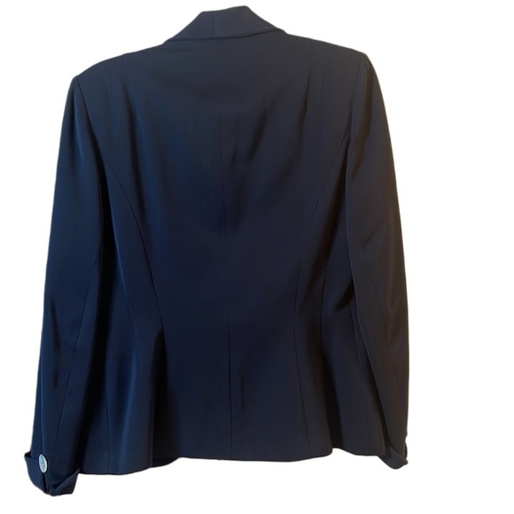 Women’s vintage navy blazer with shell buttons union made size small - Picture 2 of 5